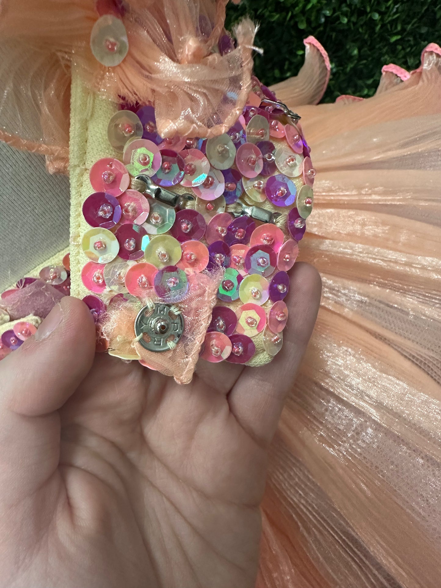Child Medium 2 Piece Sequin Pink Costume