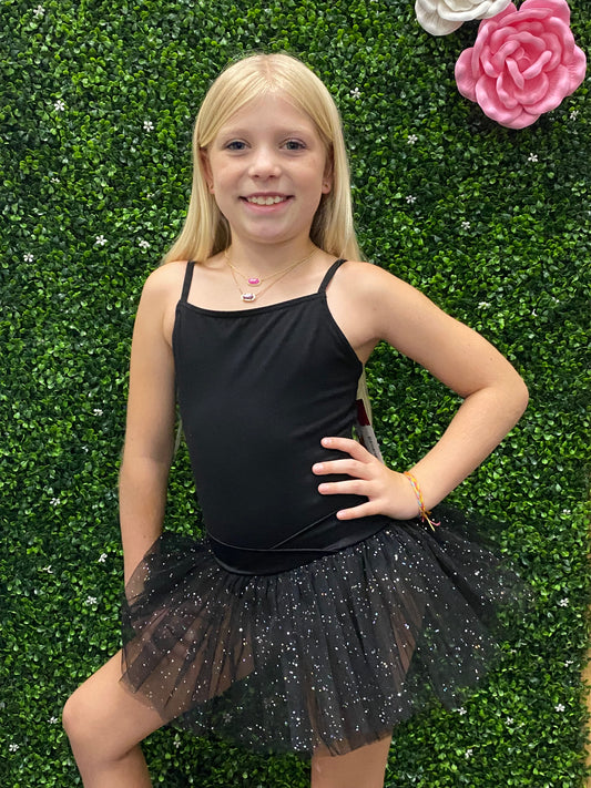 Capezio Sparkle Tutu Leotard - Black