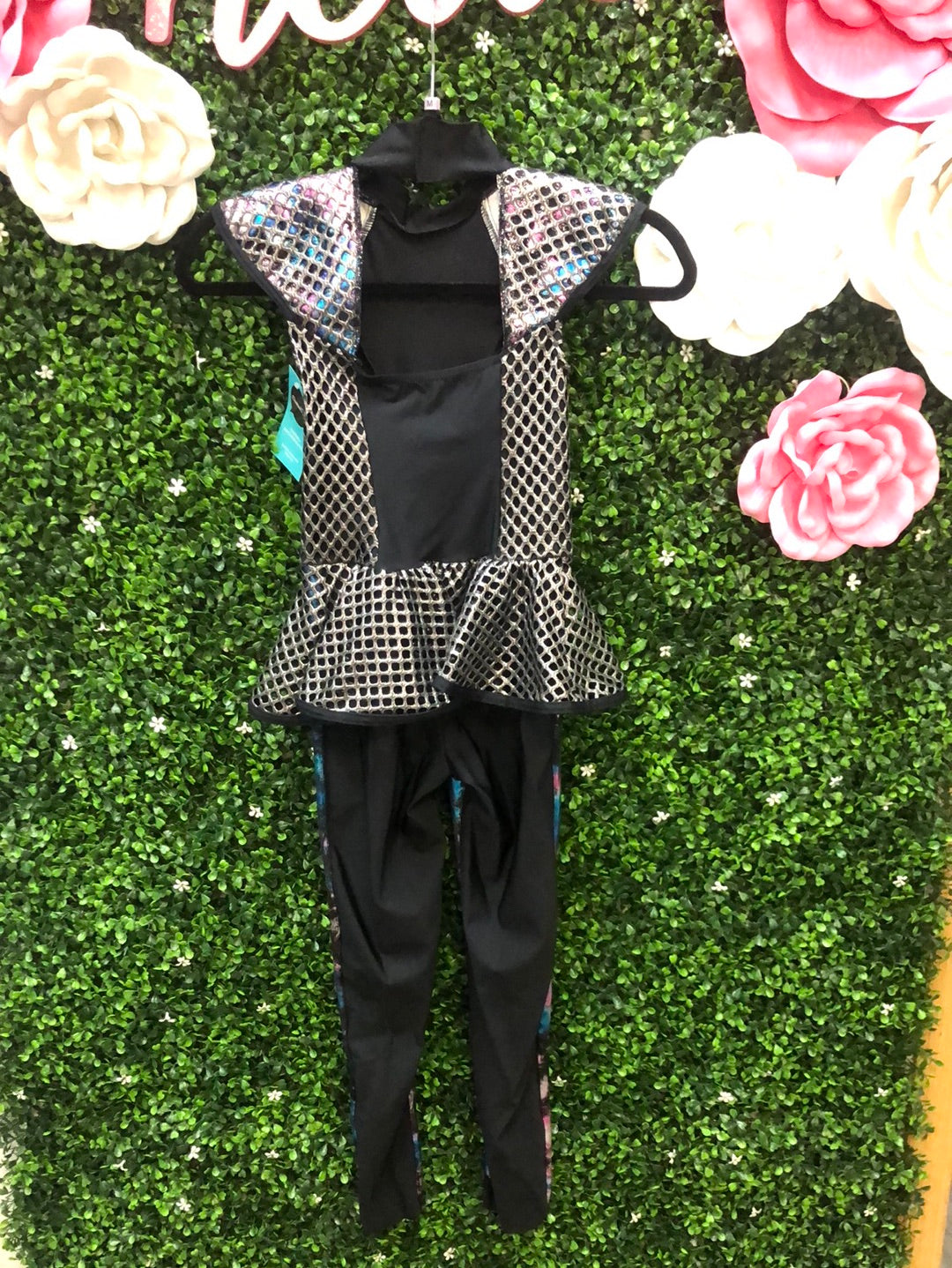 Child Intermediate Galaxy Black Unitard Costume