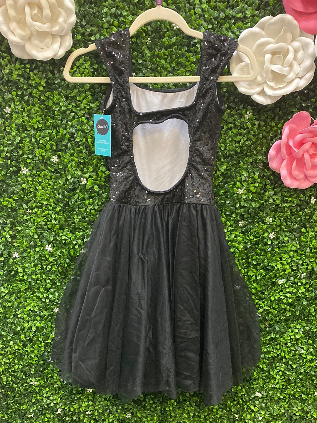 Adult Small Black Sequin Costume