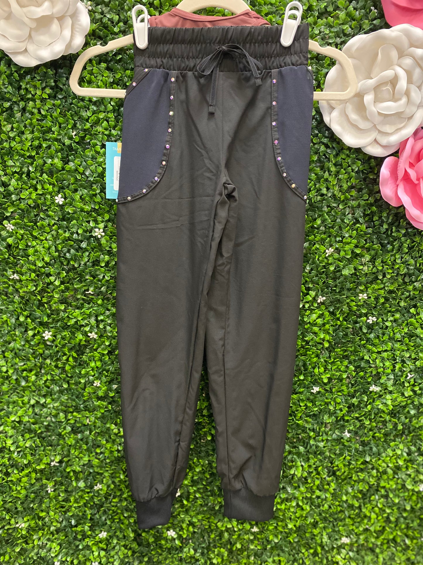 Child Intermediate Maroon top with Black Pants Costume