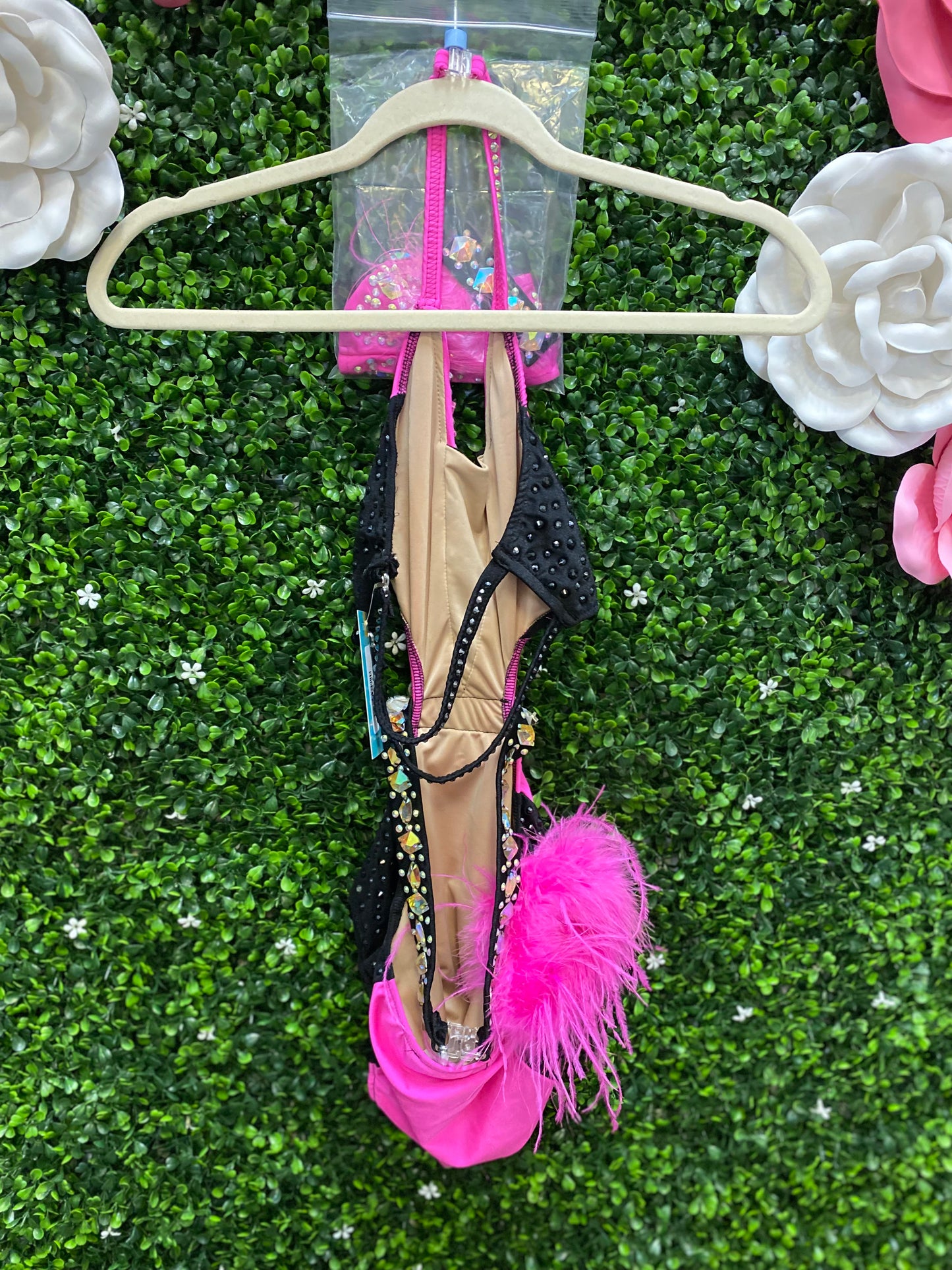 Child Large Pink and Black Costume