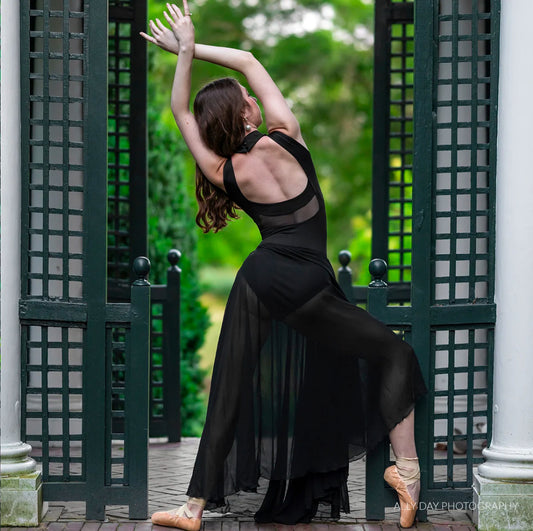 Eurotard Sheer Chiffon Full Length Skirt - Child