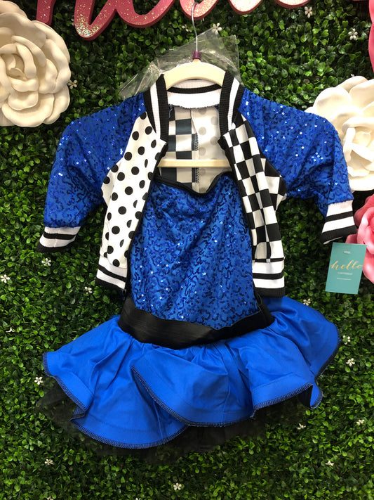 Child Small Blue Racecar Costume