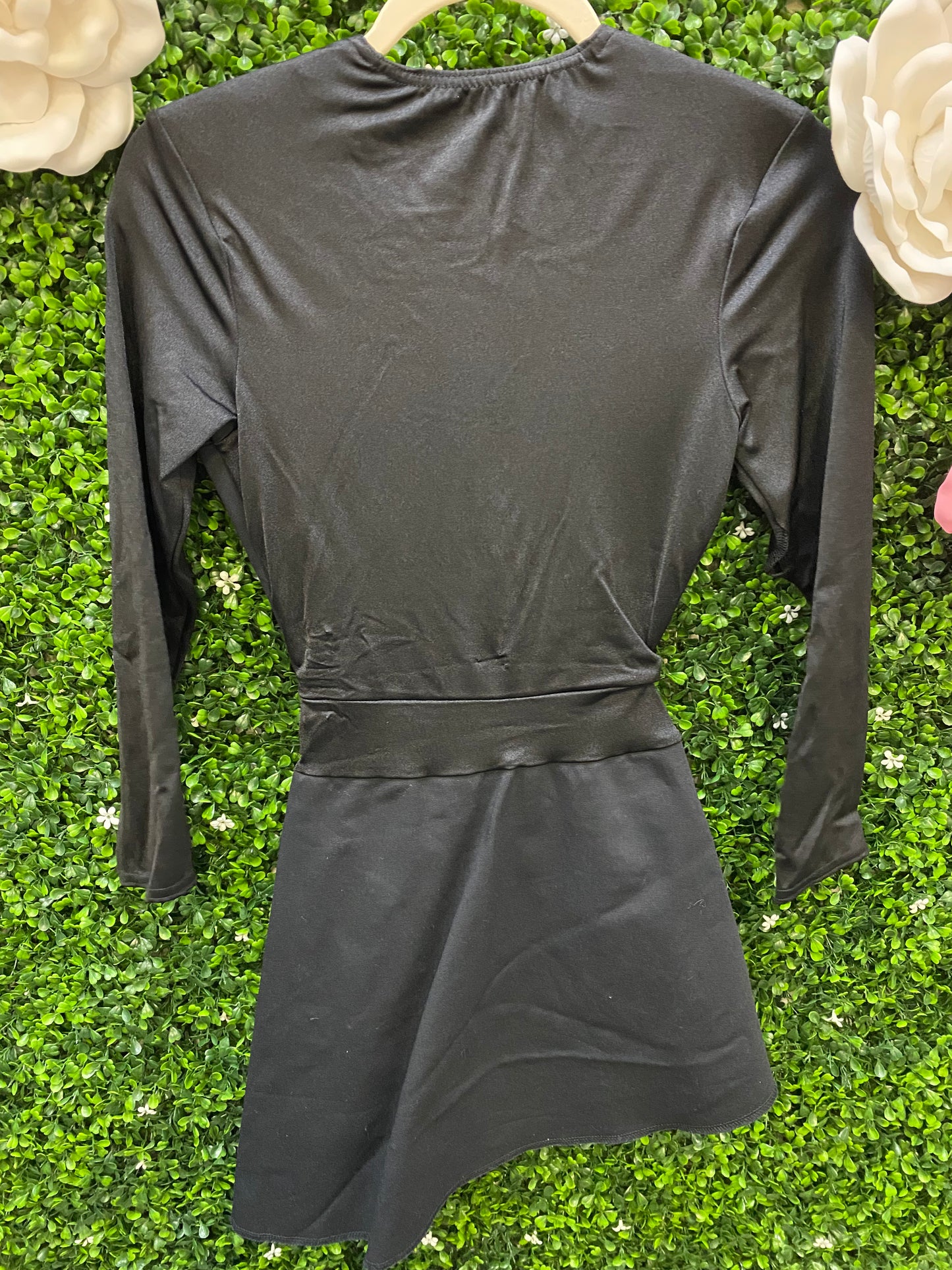 Adult Small Black with Pink Accent Leotard Costume