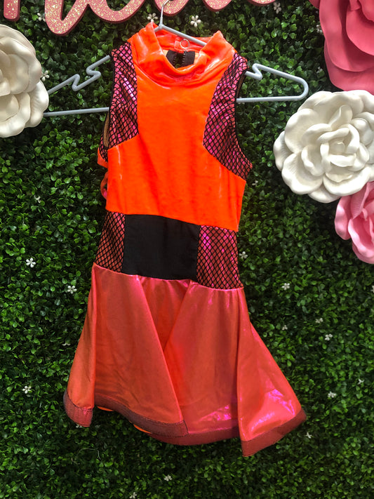 Child Medium Orange Pink Costumr