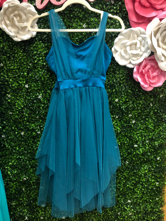 Adult Small Teal Lyrical Costume