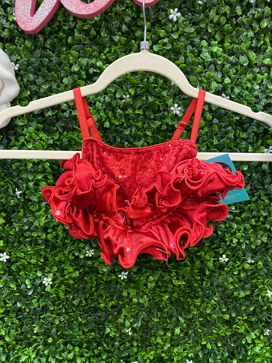 Child Medium Red Sequin Top Costume