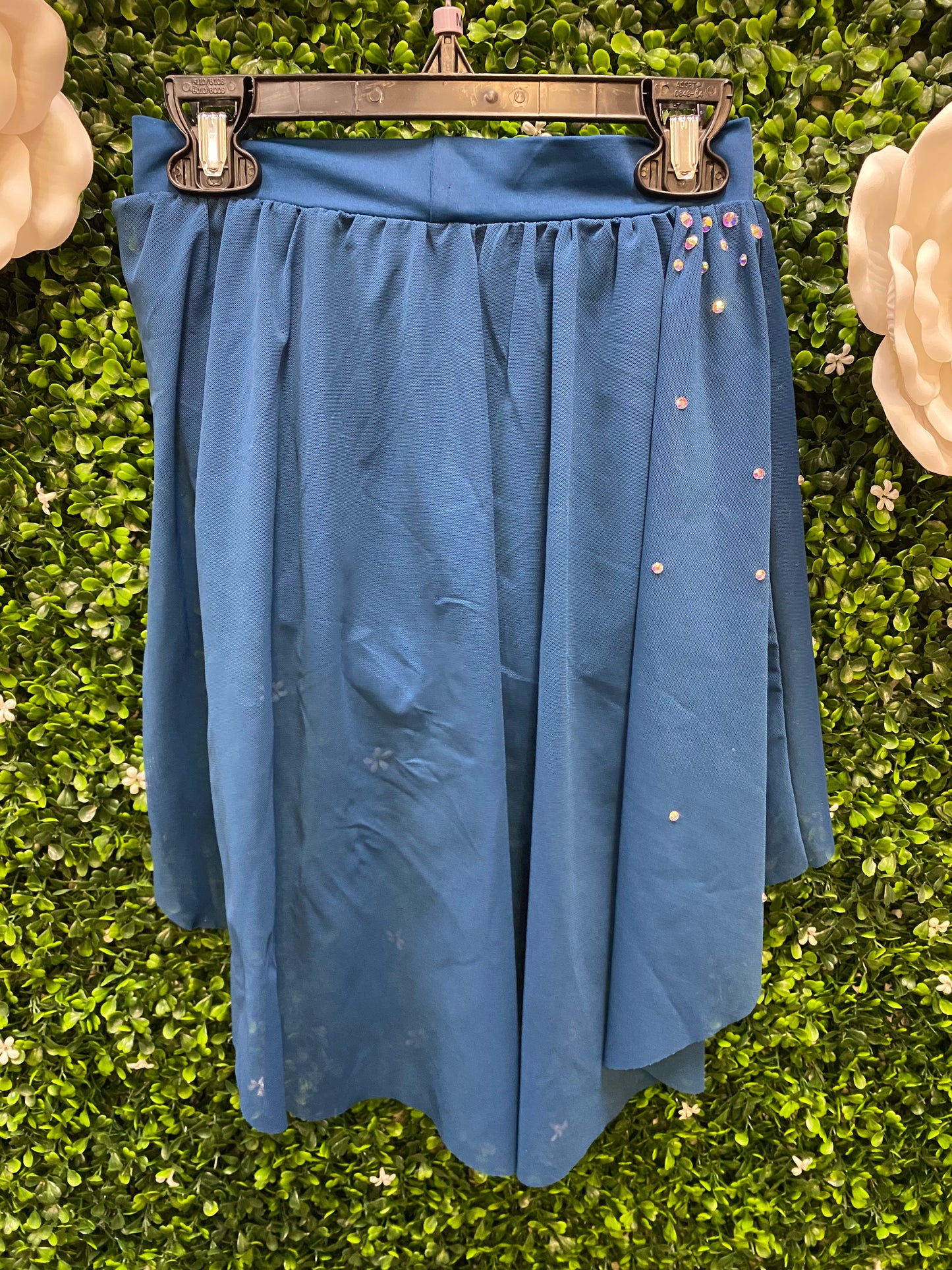 Child Medium Deep Teal Lyrical Skirt and Brief Costume