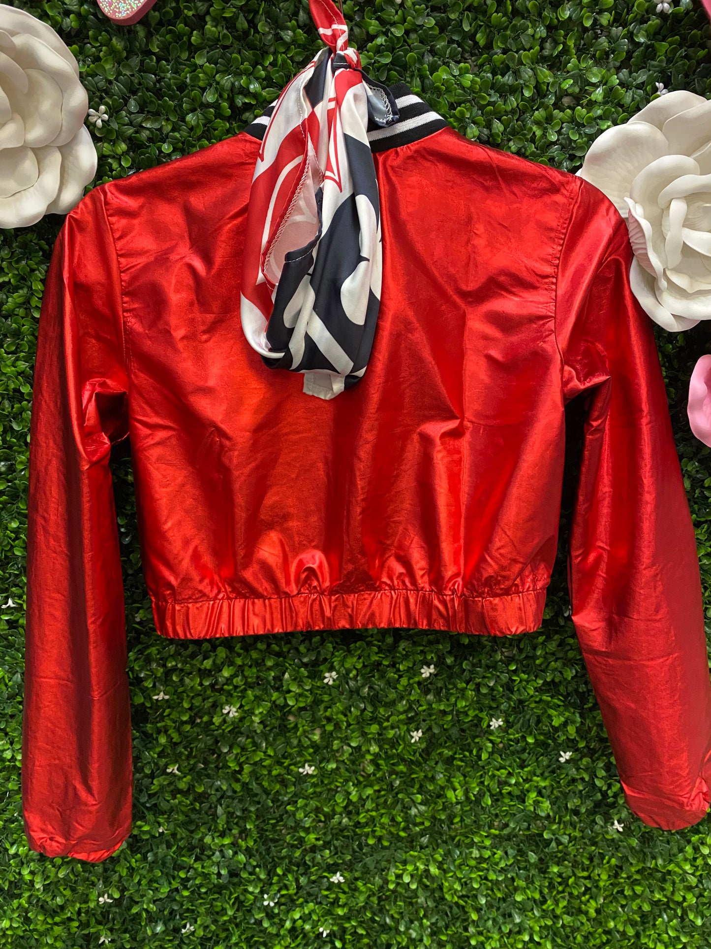 Child Large Red Crop Jacket