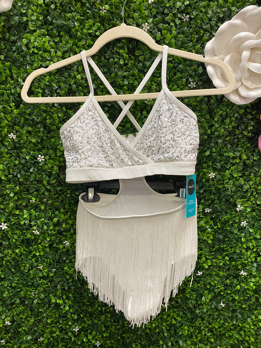 Child Large White Fringe Costume