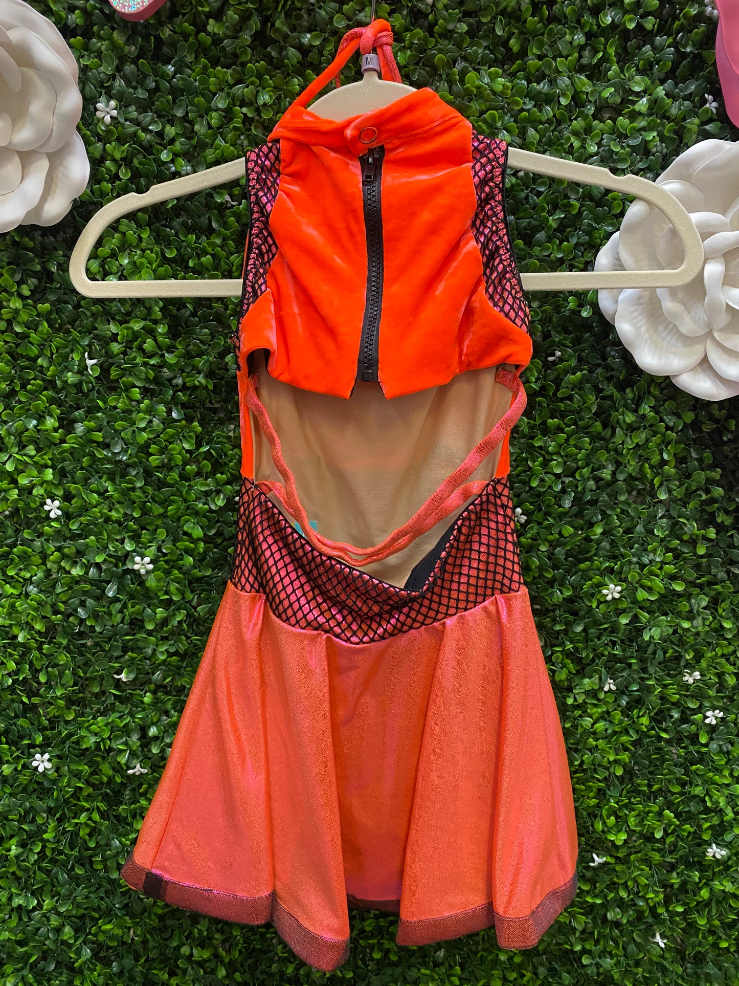 Child Medium Orange and Pink Dance Dress Costume