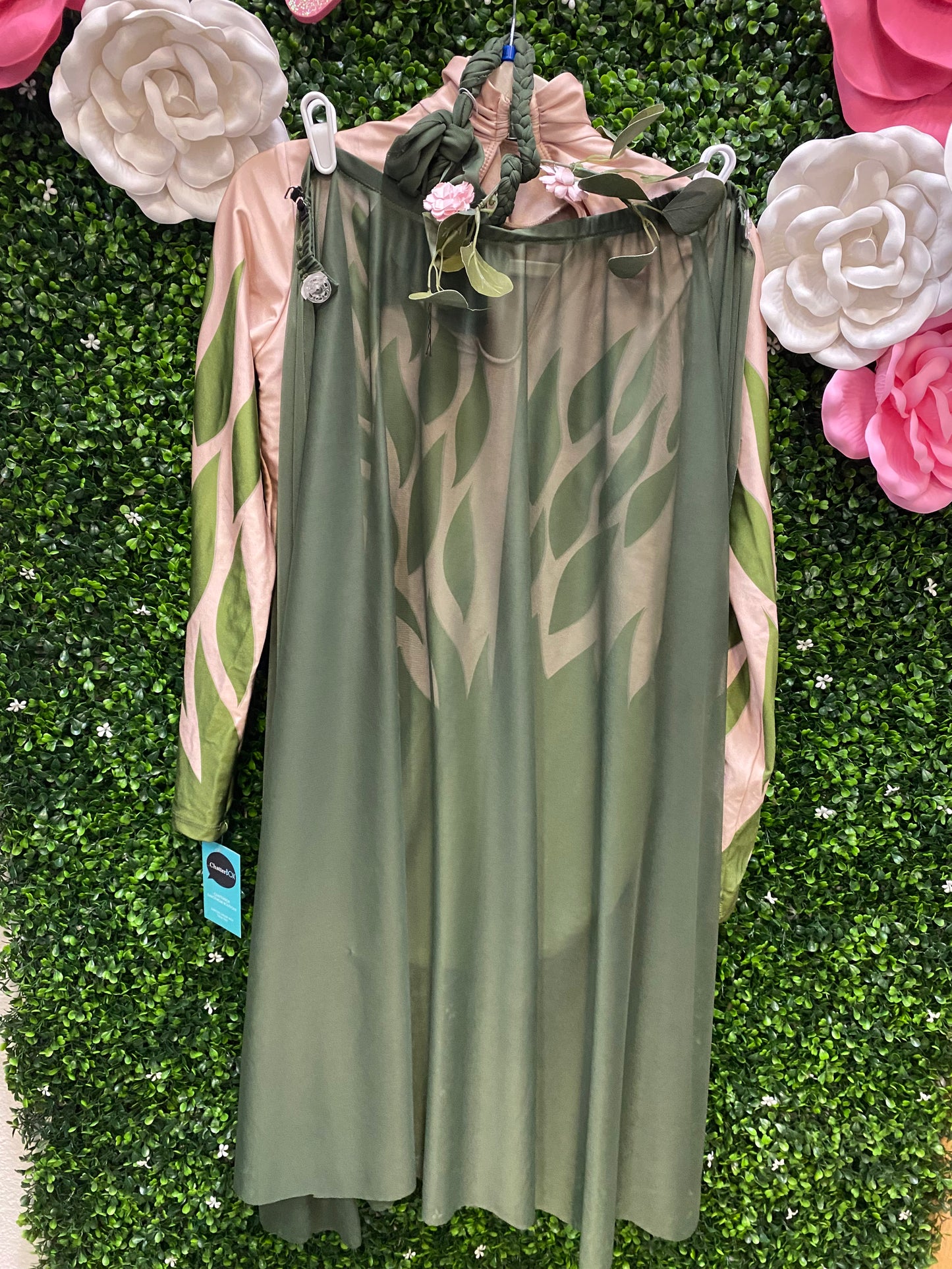 Adult X-Large Cream Green Tree Costume