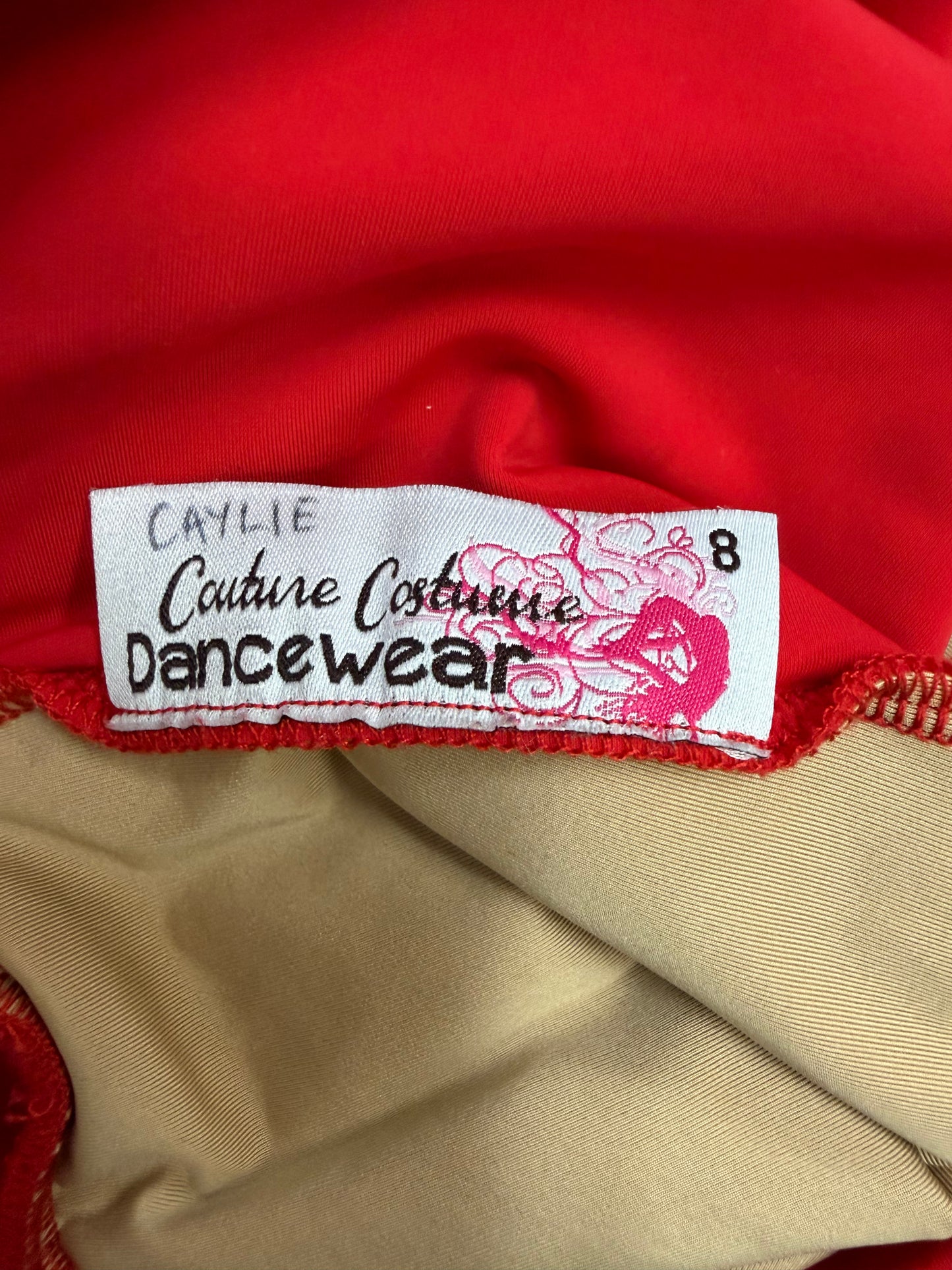 Adult Medium Red Top with Long Skirt