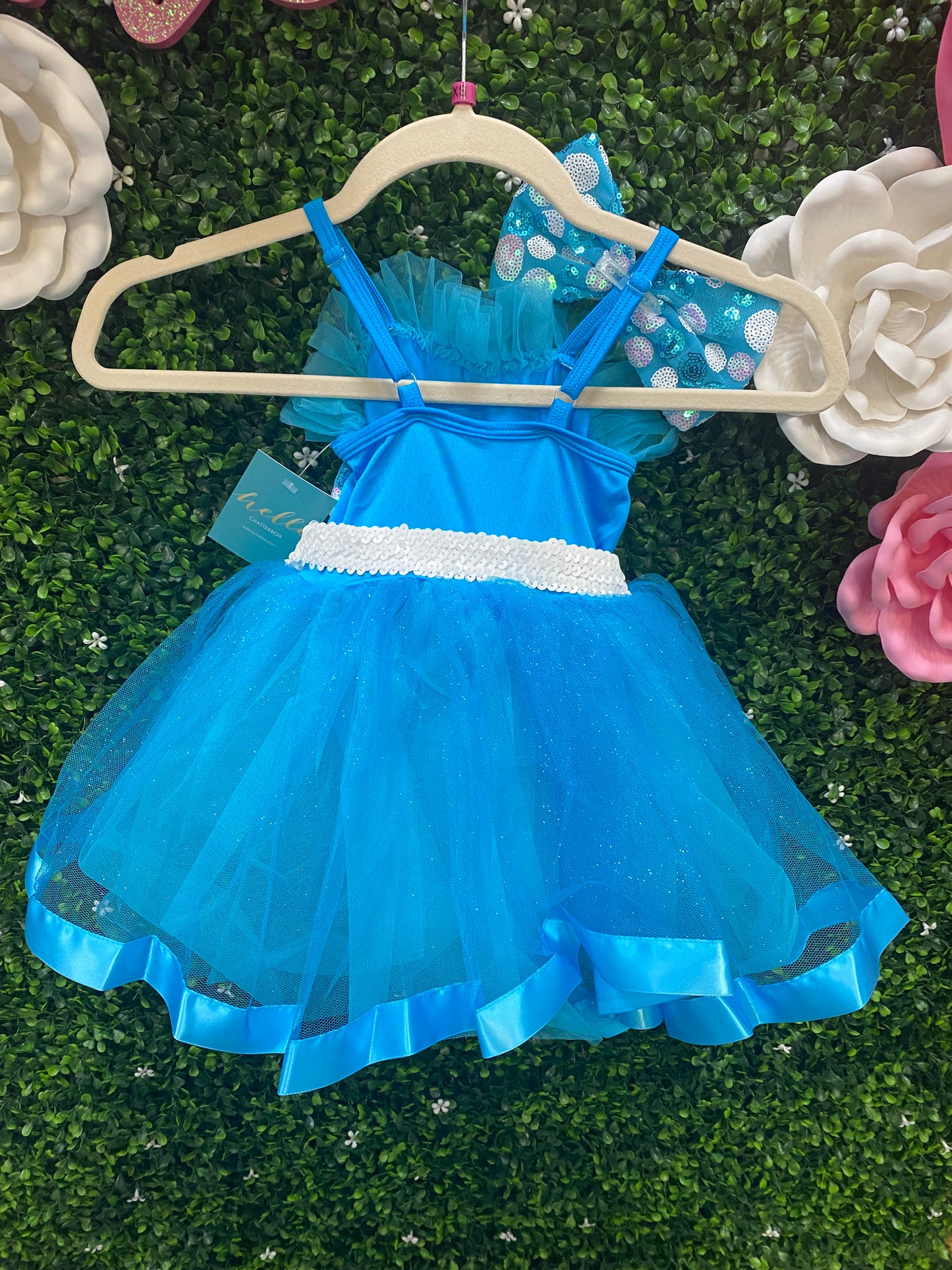 Child X-Small Blue Polka dot Costume