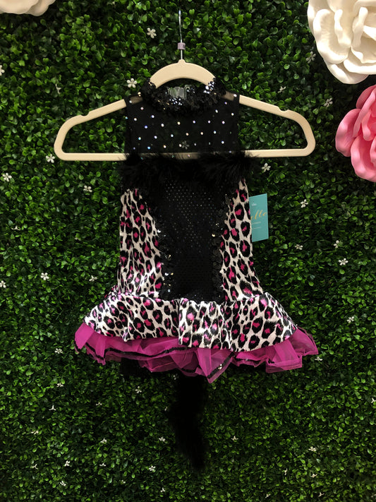 Child Medium Pink Leopard Costume