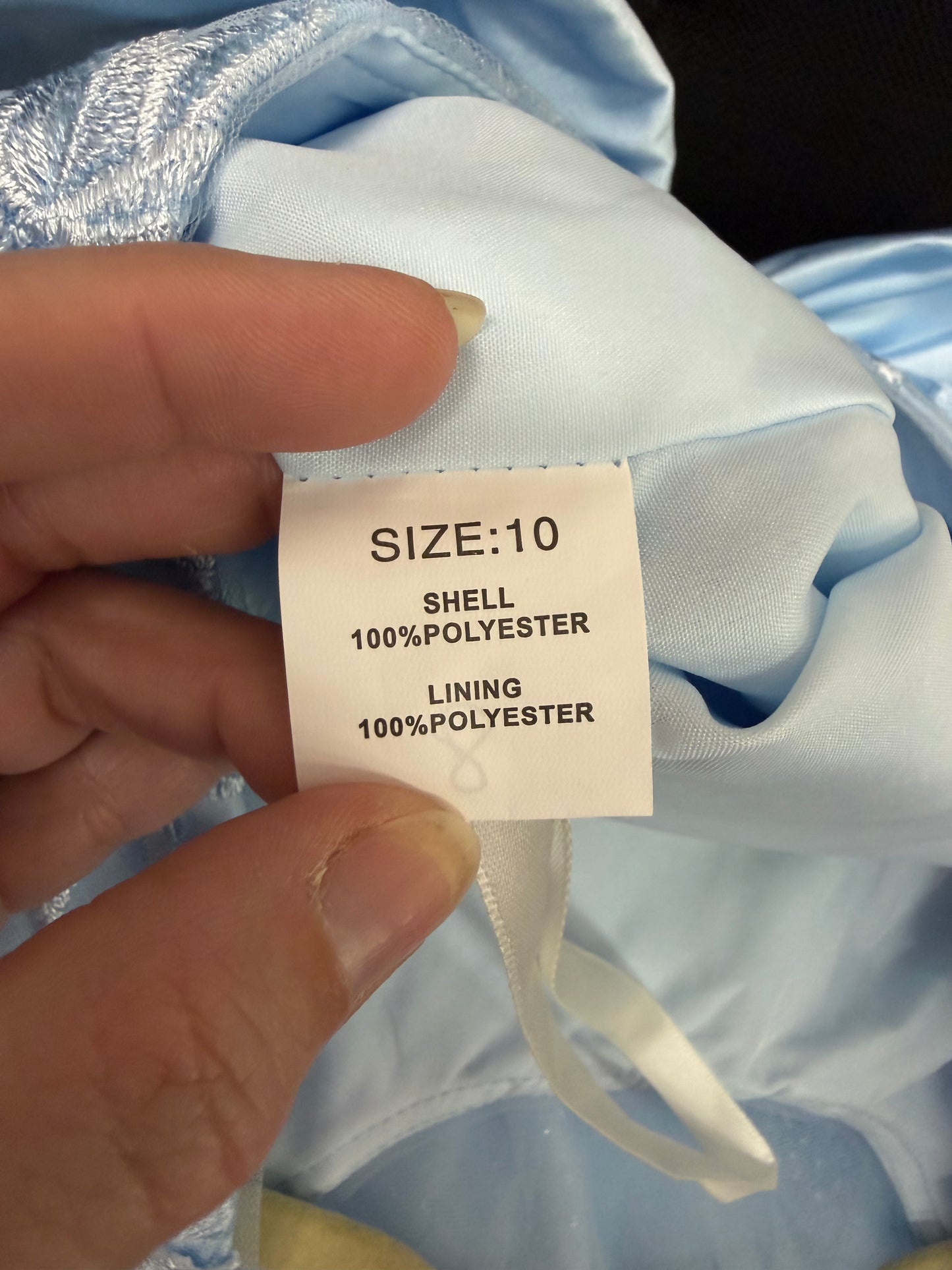 Child Large Blue Tulle Dress