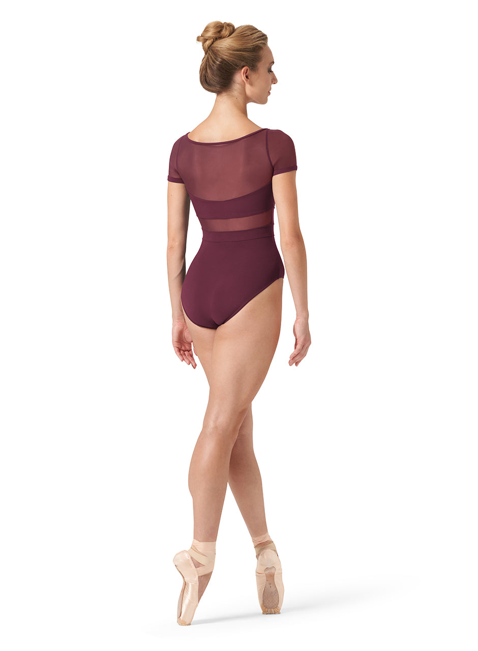 Bloch Paneled Body Cap Sleeve Leo - Adult