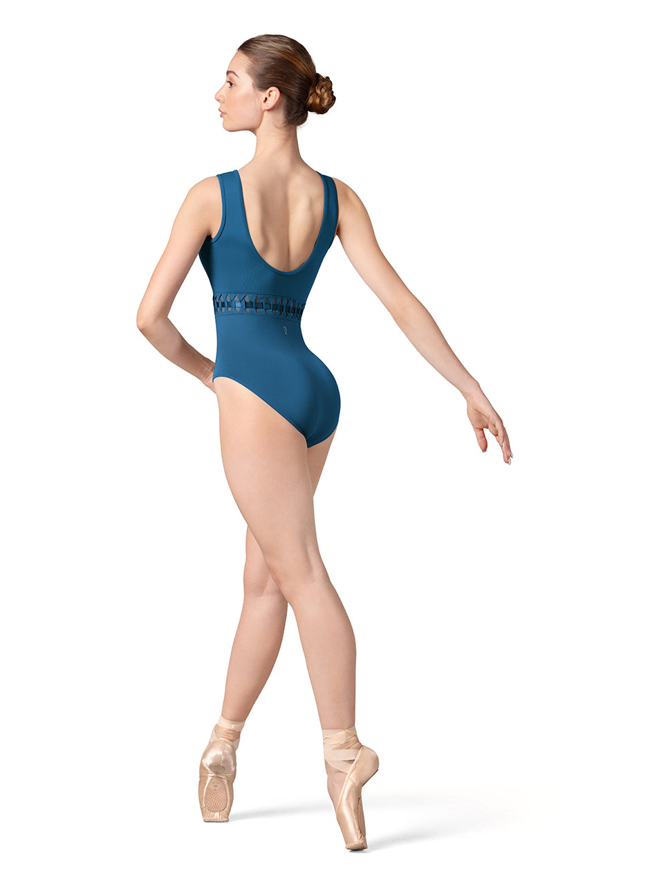 Bloch Scoop Neck Weave Leotard - Adult