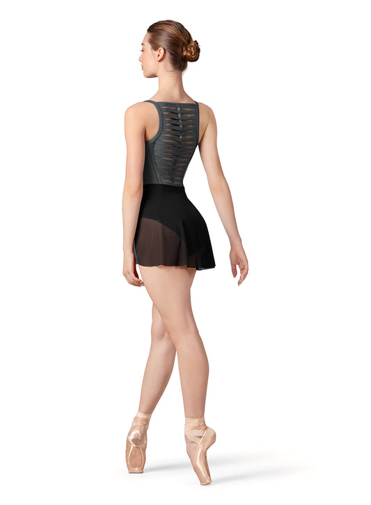 Bloch Gather Detail Mesh Skirt - Adult