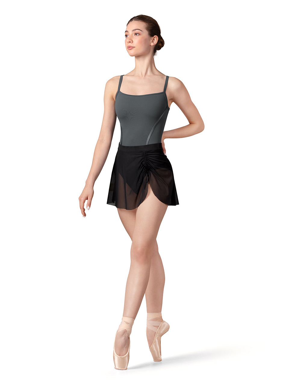Bloch Gather Detail Mesh Skirt - Adult
