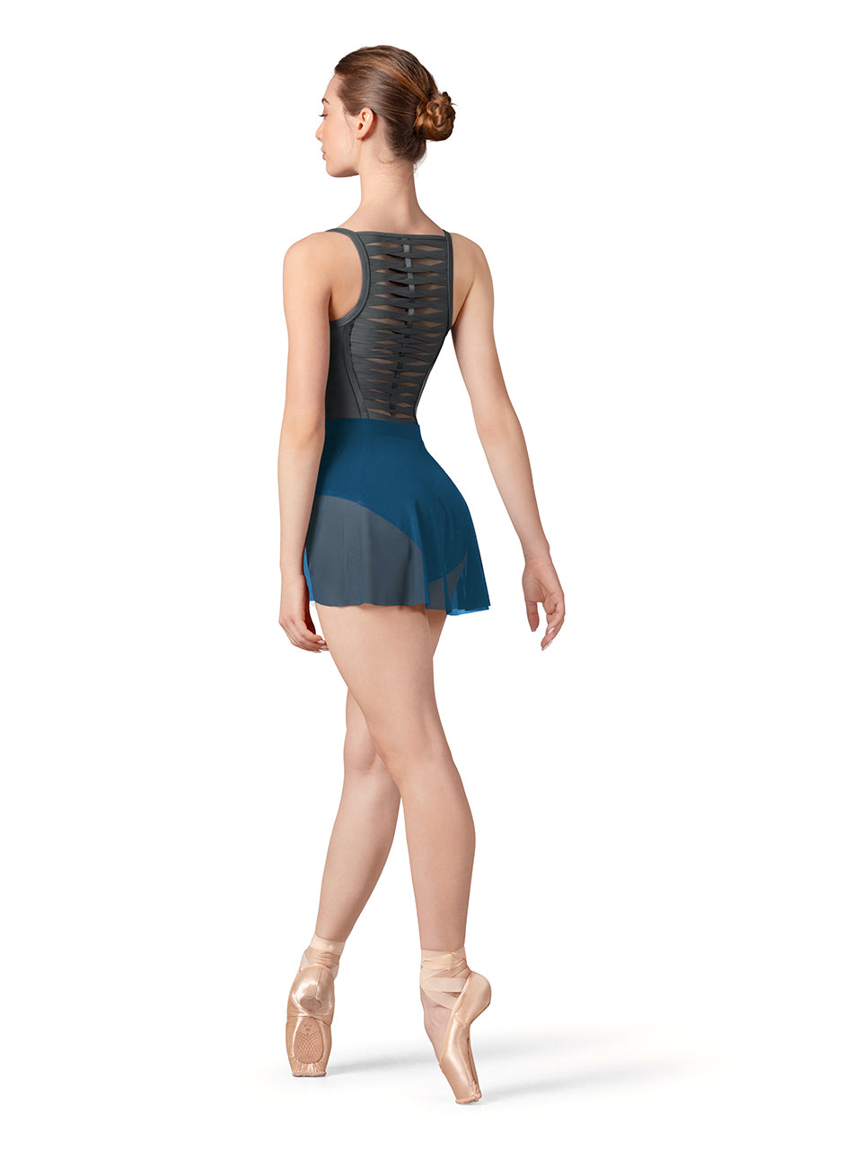 Bloch Gather Detail Mesh Skirt - Adult
