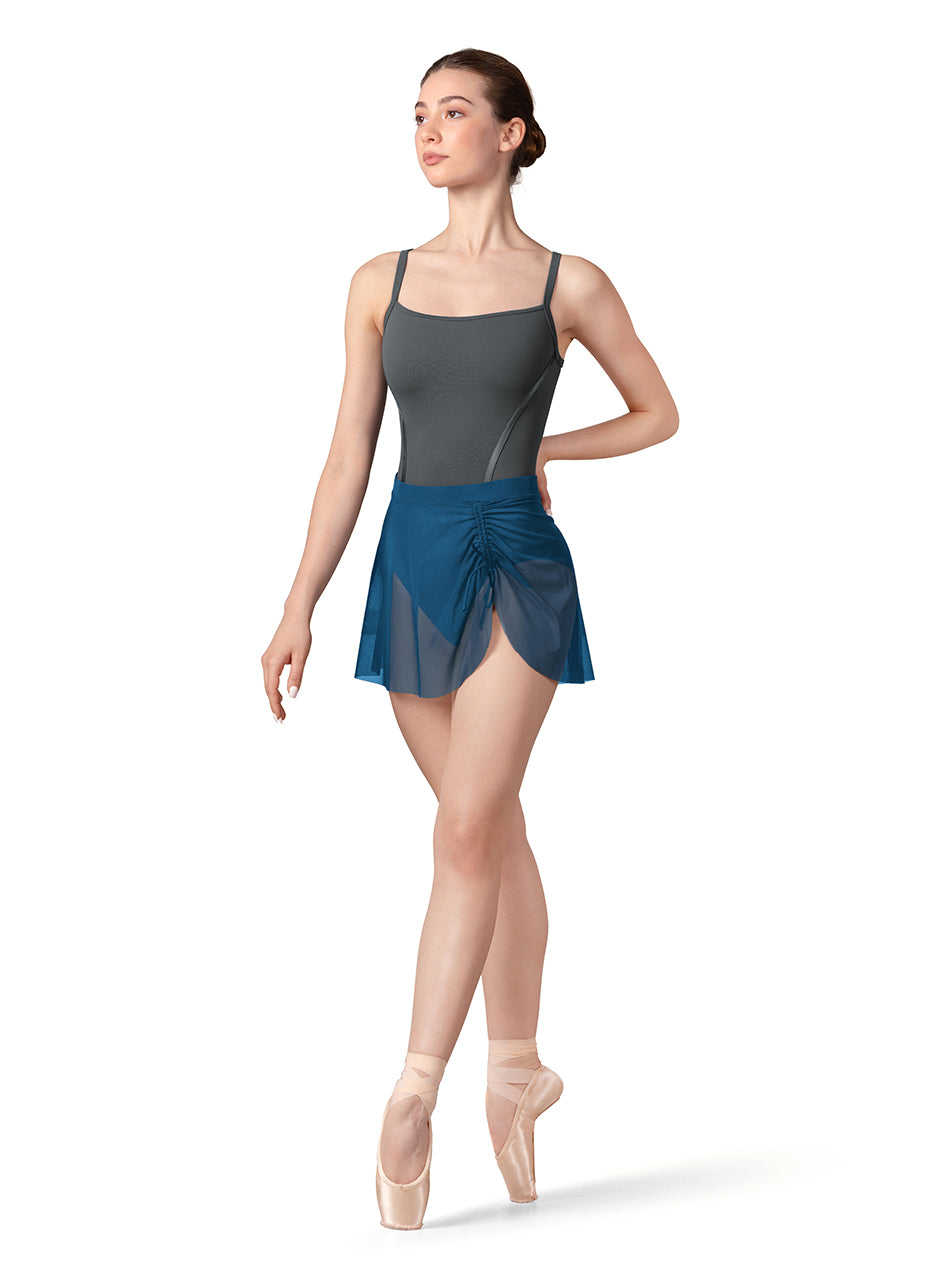 Bloch Gather Detail Mesh Skirt - Adult