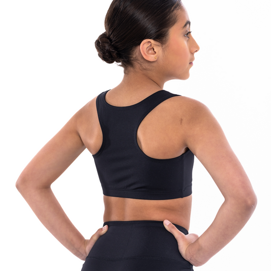 Silky Racerback Crop Top - Child