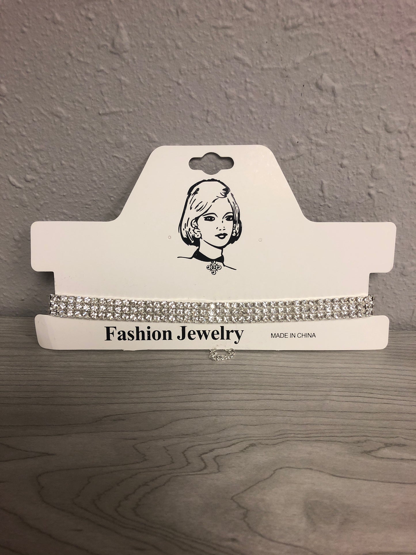 Fashion Jewelry 3 Row Chocker