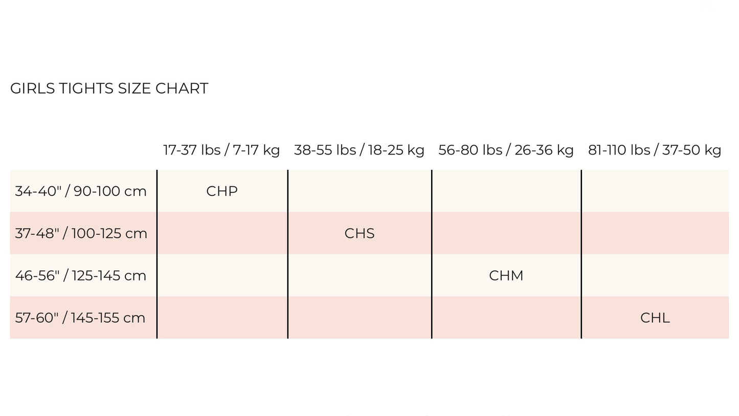 Bloch ContourSoft Footless Tights - Child