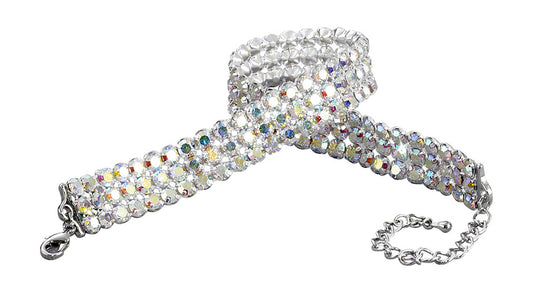 Fashion Jewelry 3 Row Chocker