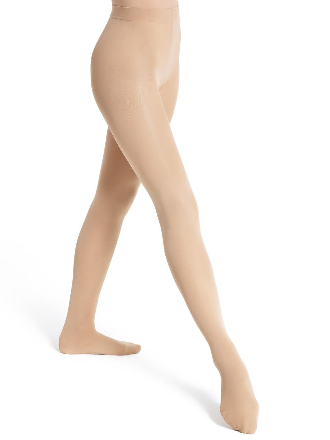 Capezio Ultra Soft Self Knit Waistband Transition Tights - Child