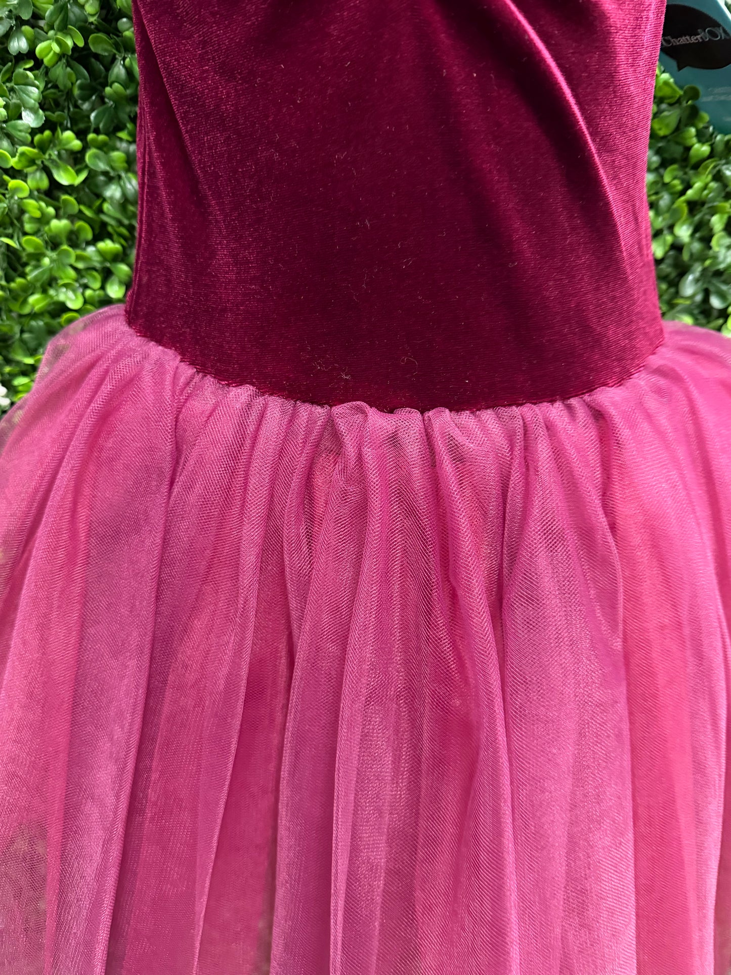 Child Small Maroon Ballet Costume