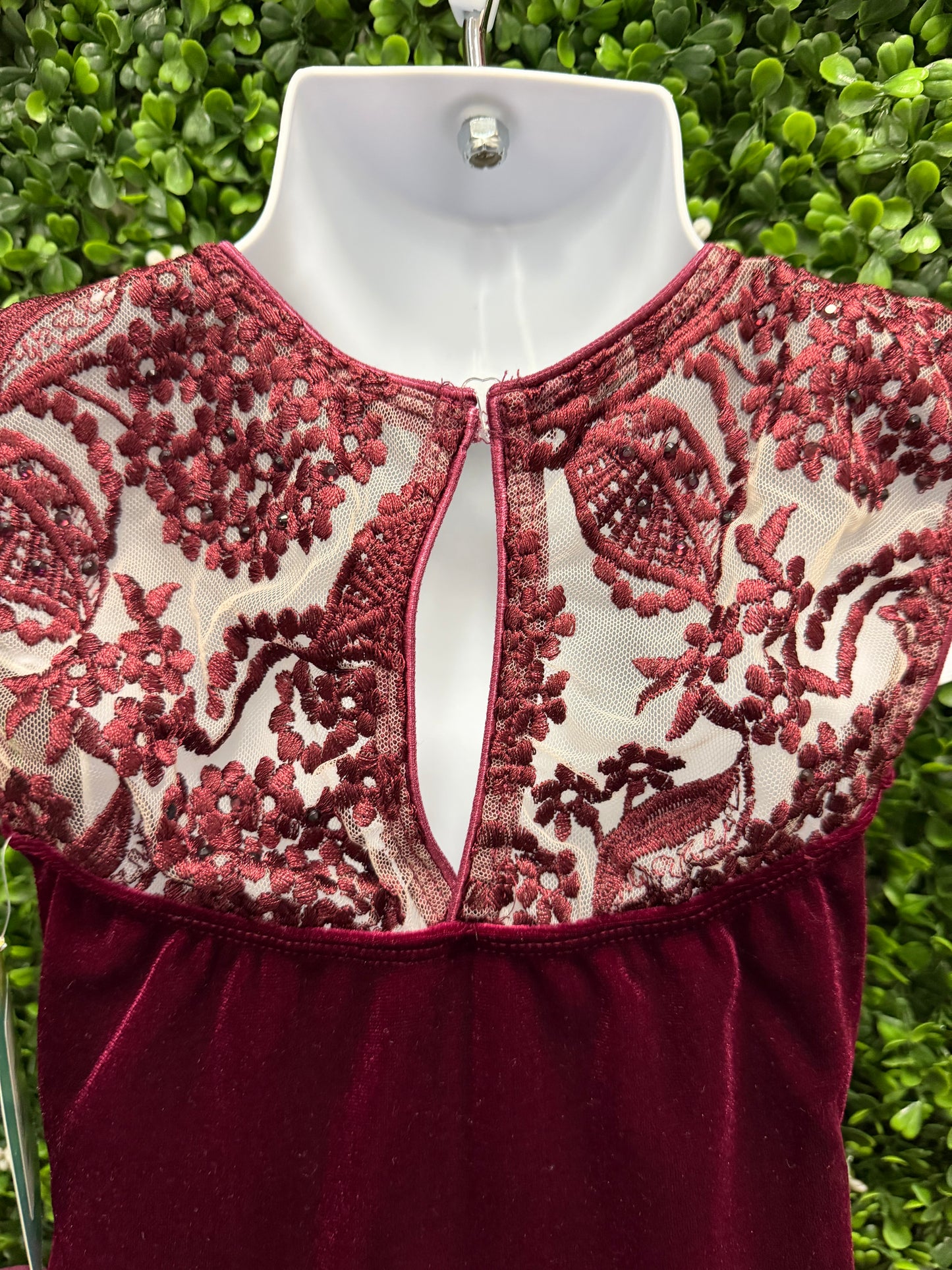 Child Small Maroon Ballet Costume