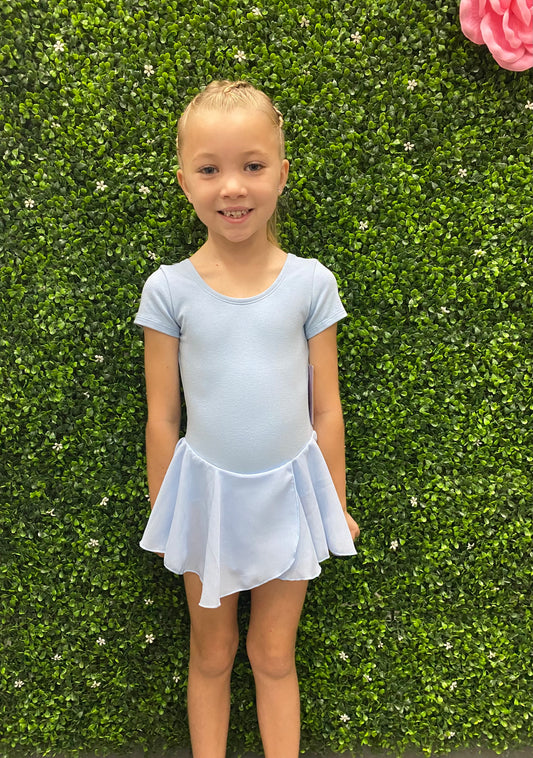 Basic Moves Short Sleeve Dress Leotard- Child