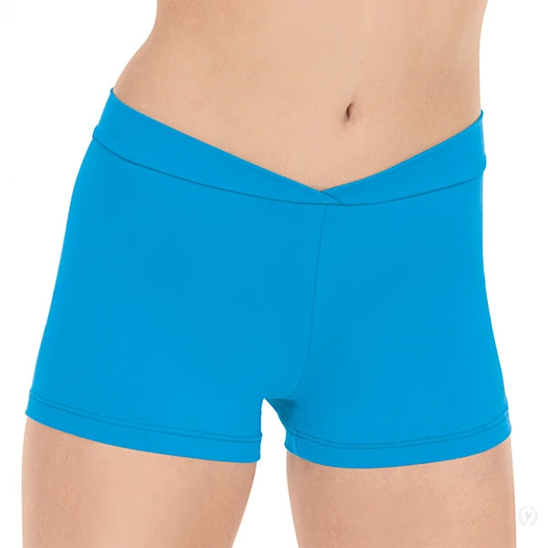Eurotard Microfiber V Front Booty Shorts - Adult