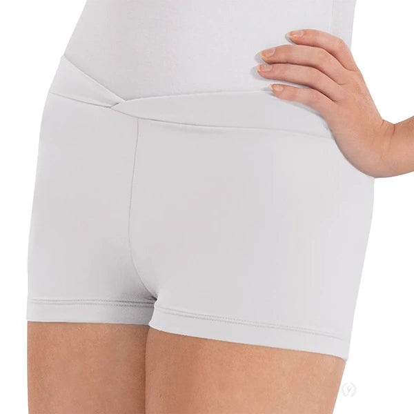 Eurotard Microfiber V Front Booty Shorts - Adult