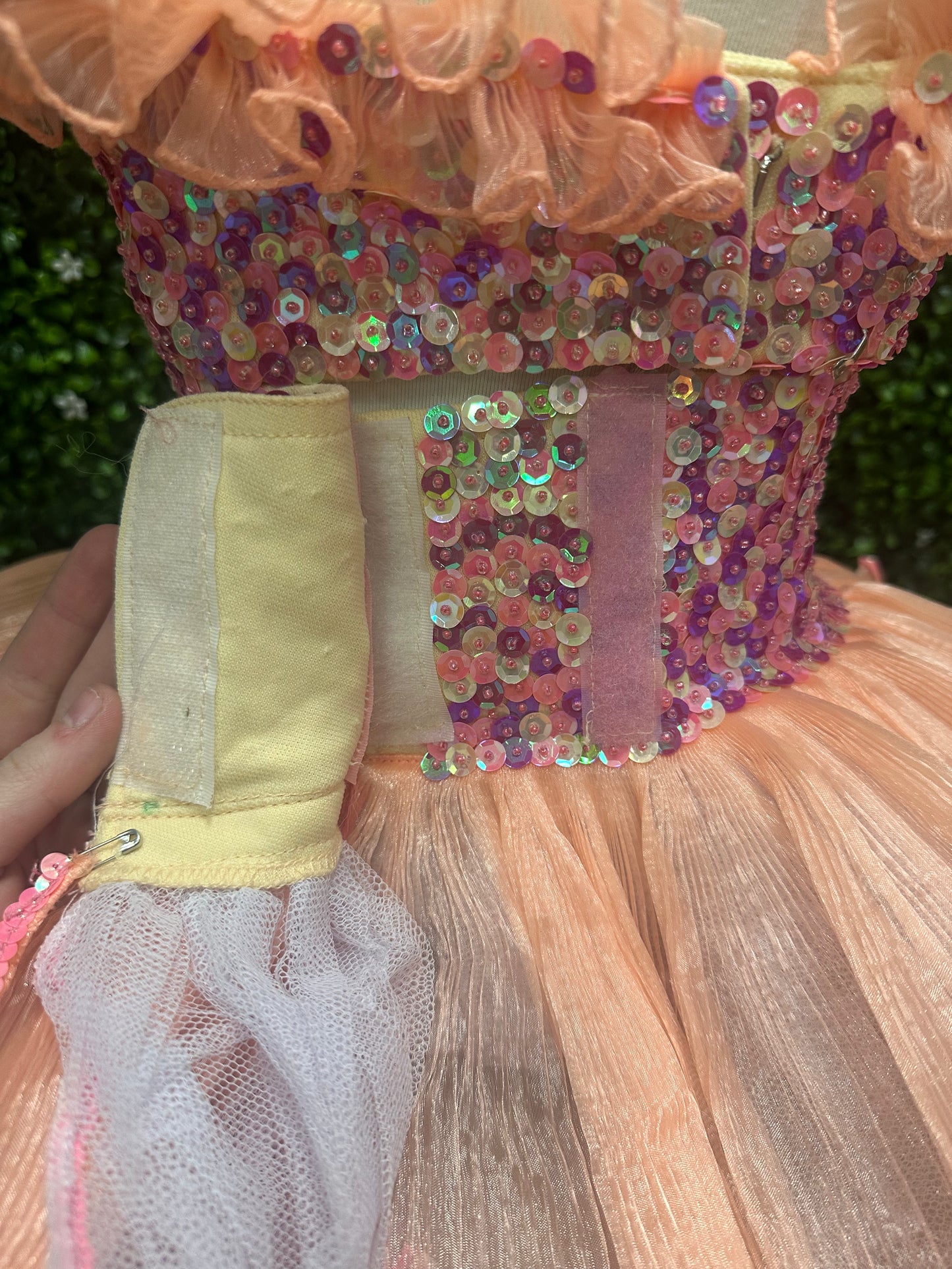 Child Medium 2 Piece Sequin Pink Costume
