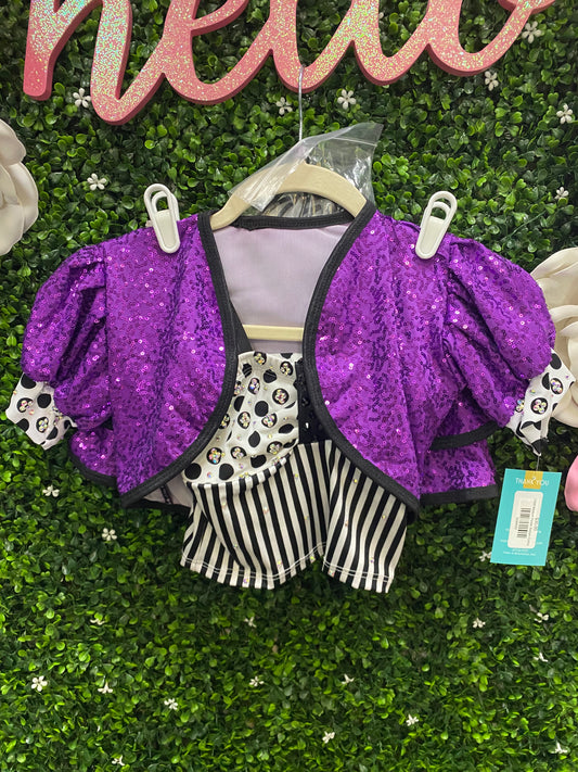 Child Medium Purple Sequin Costume