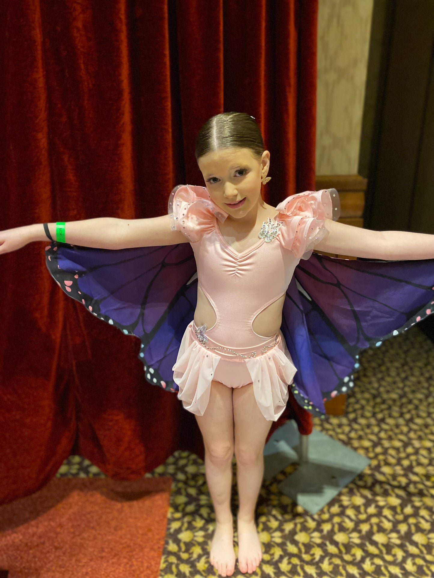 Child Medium Pink Butterfly Costume