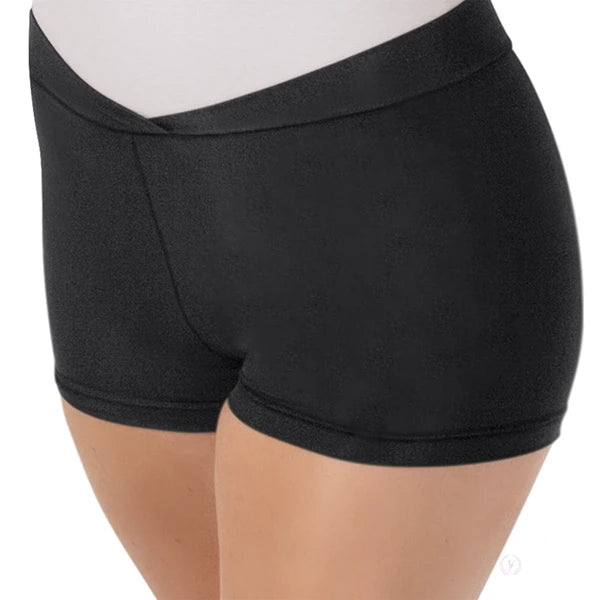 Eurotard Microfiber V Front Booty Shorts - Adult