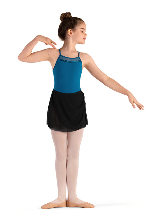 Bloch Gather Mesh Skirt - Child