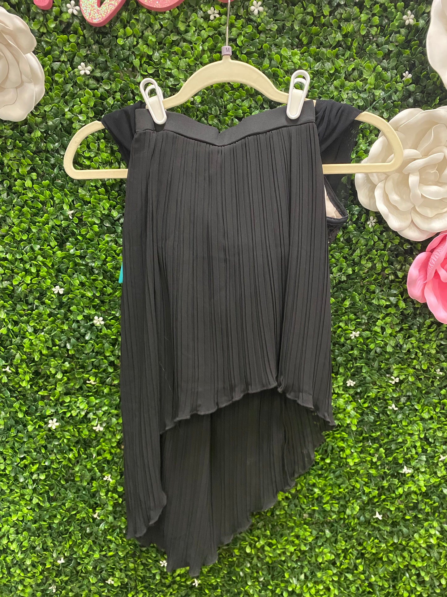 Child Medium Black Two Piece Costume