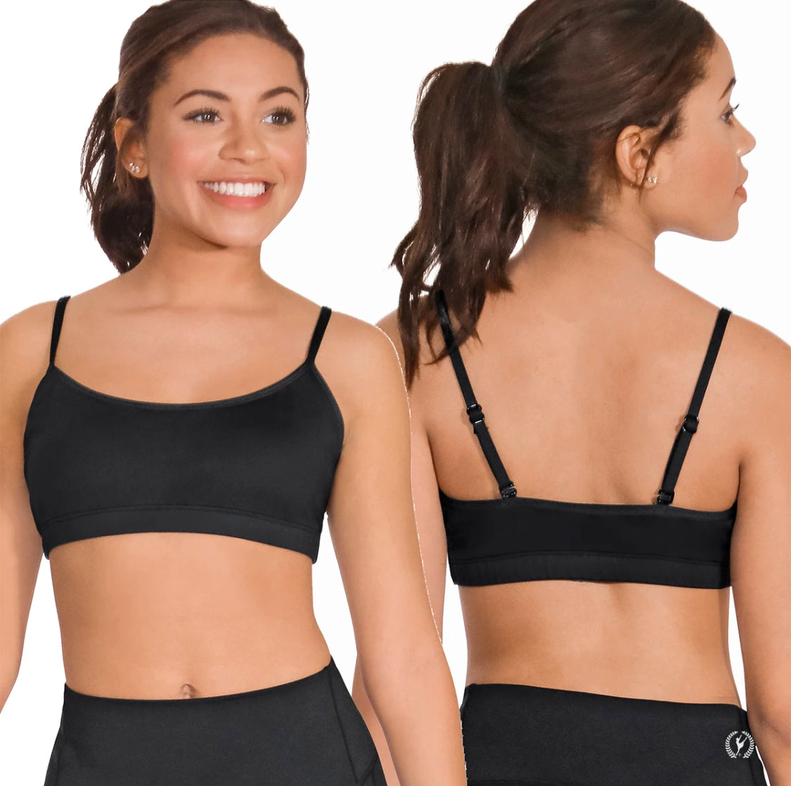 Eurotard Convertible Strap Camisole Bra Top with Light Padding - Adult