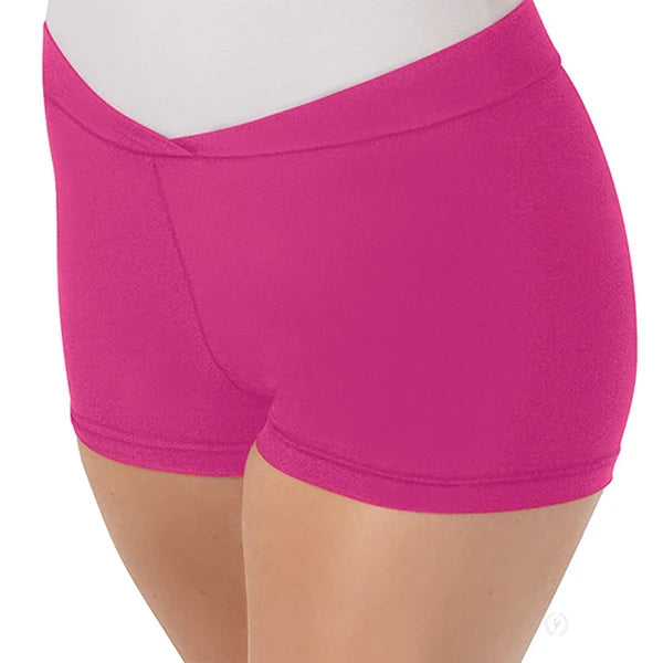 Eurotard Microfiber V Front Booty Shorts - Adult