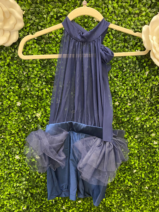 Child Medium Navy Short Tulle Costume