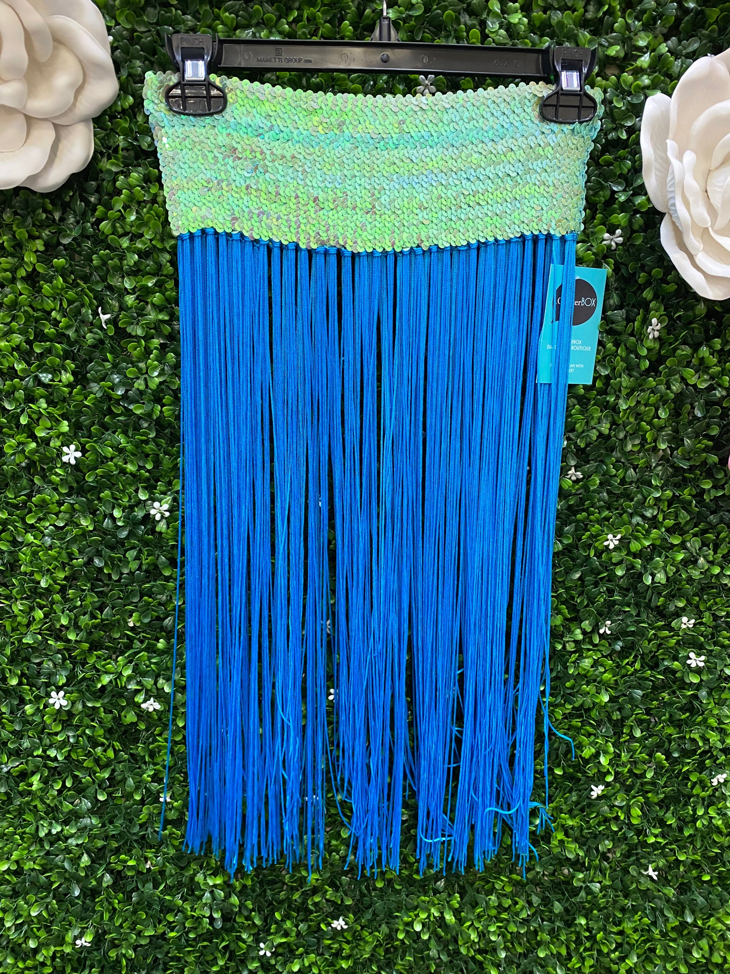 Fringe Blue Skirt