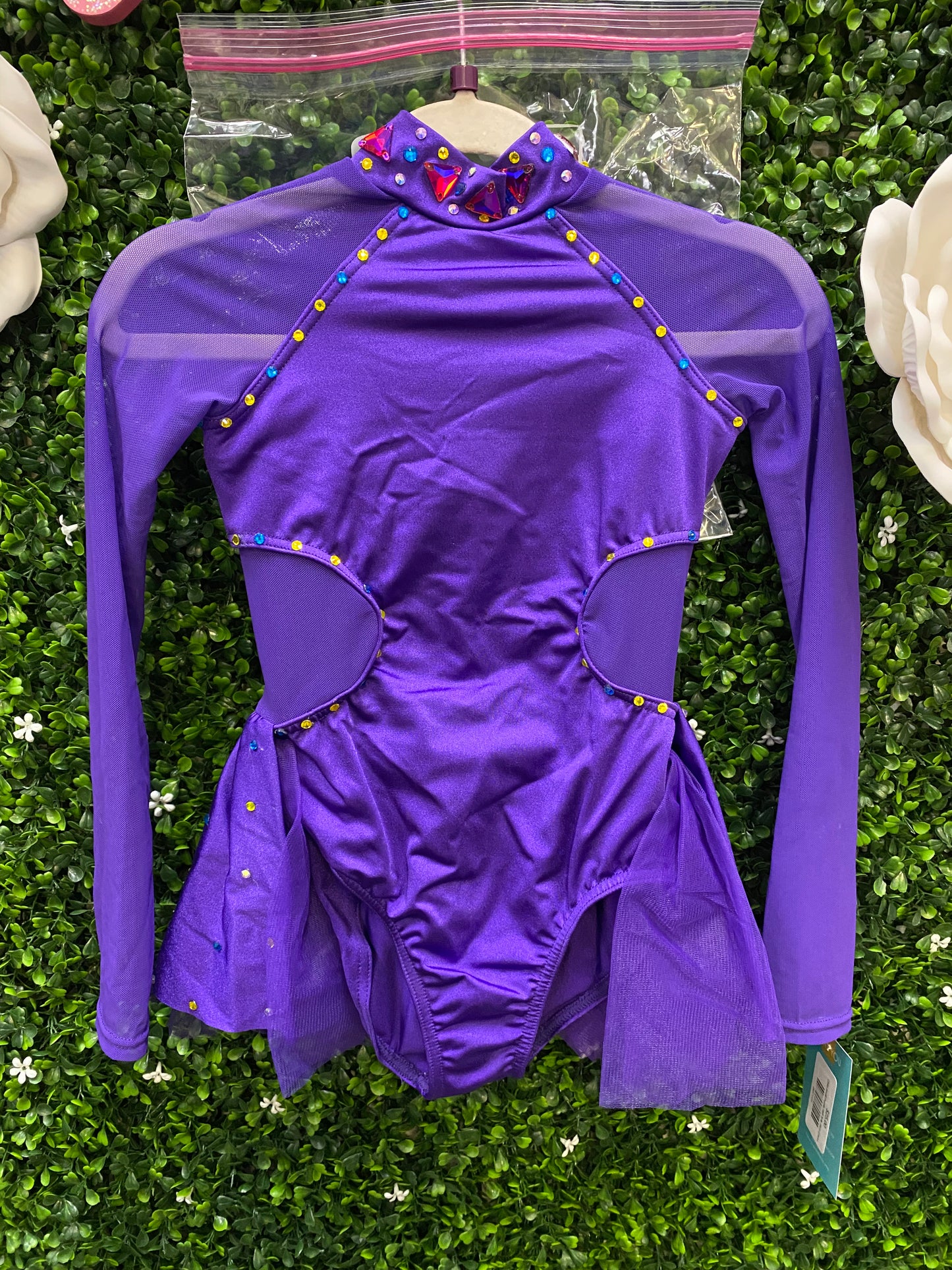 Child Small Purple Half Tulle Skirt Costume