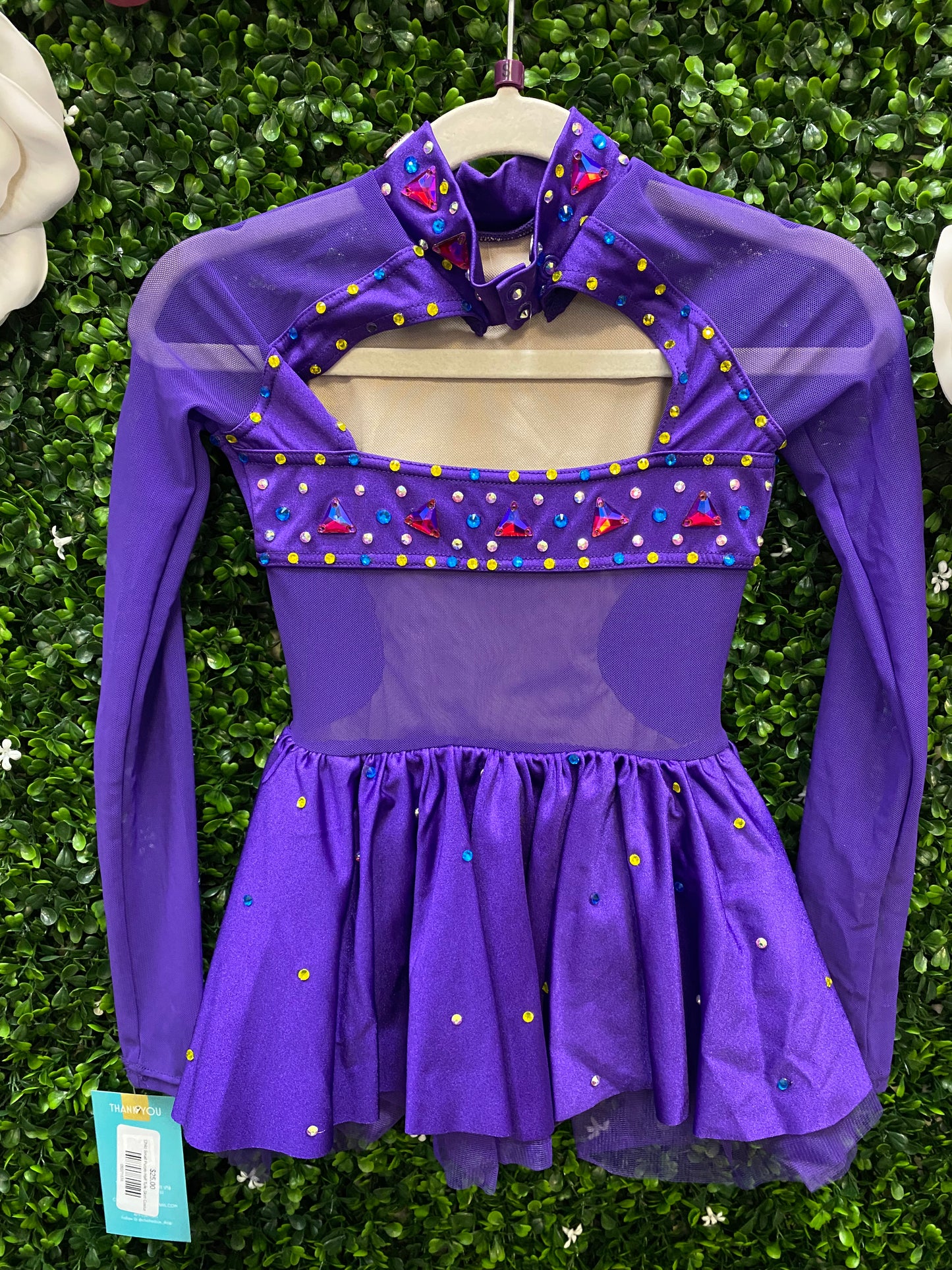 Child Small Purple Half Tulle Skirt Costume