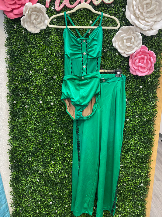 Adult Medium Green Two Piece
